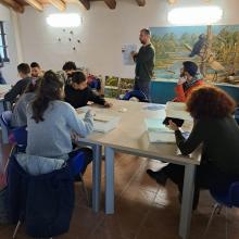 Studenti UPO presso il Centro di Educazione Ambientale di Cascina Ressia