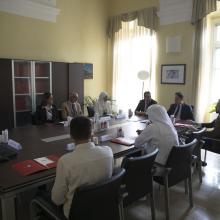 L'incontro tra le delegazioni UPO-MBZUH