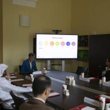 L'incontro tra le delegazioni UPO-MBZUH