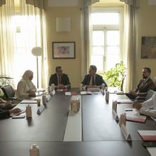 L'incontro tra le delegazioni UPO-MBZUH