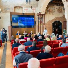 La conferenza stampa tenutasi per la firma