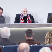 Michelangelo Pistoletto a Vercelli il 19 novembre