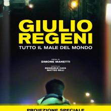 Locandina proiezione evento Regeni