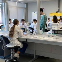 Le classi del Sobrero nel laboratorio di Chimica verde
