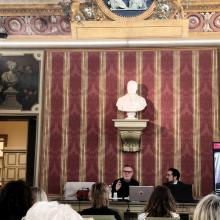 Un momento della relazione del prof. Alessandro Crosetti, già ordinario di Diritto amministrativo all'Università degli Studi di Torino