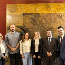 I membri del progetto CIMELIA: da destra, il dott. Andrea Carrisi, il dott. Stefano Rossa (PI), la prof.ssa Irene Gaddo, la prof.ssa Stefania Cerutti, il dott. Alberto Doretto e la dott.ssa Raffaella Pagano della Provincia di Vercelli - Settore Ambiente e Territorio (ente istituzionale partner del progetto). Non compare nella foto il prof. Samuele Poy. 
