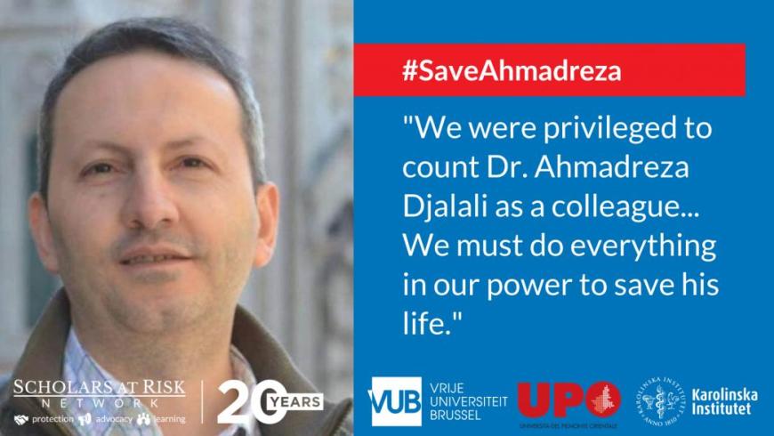 “We must do everything in our power to save Dr. Ahmadreza Djalali's life”