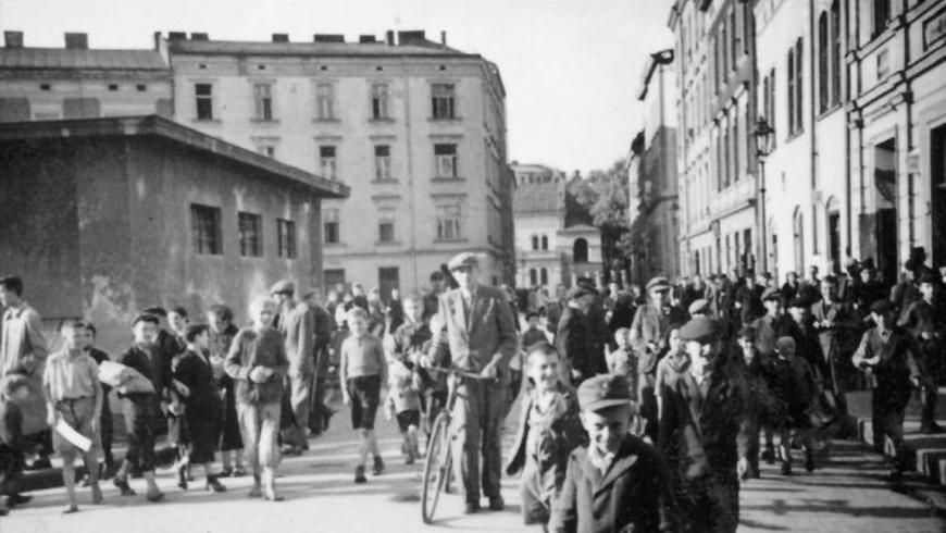 Un’immagine del ghetto di Cracovia durante l’occupazione nazista