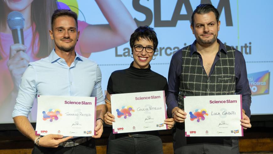 Tommaso Raiteri, Giulia Vitiello e Luca Gabutti